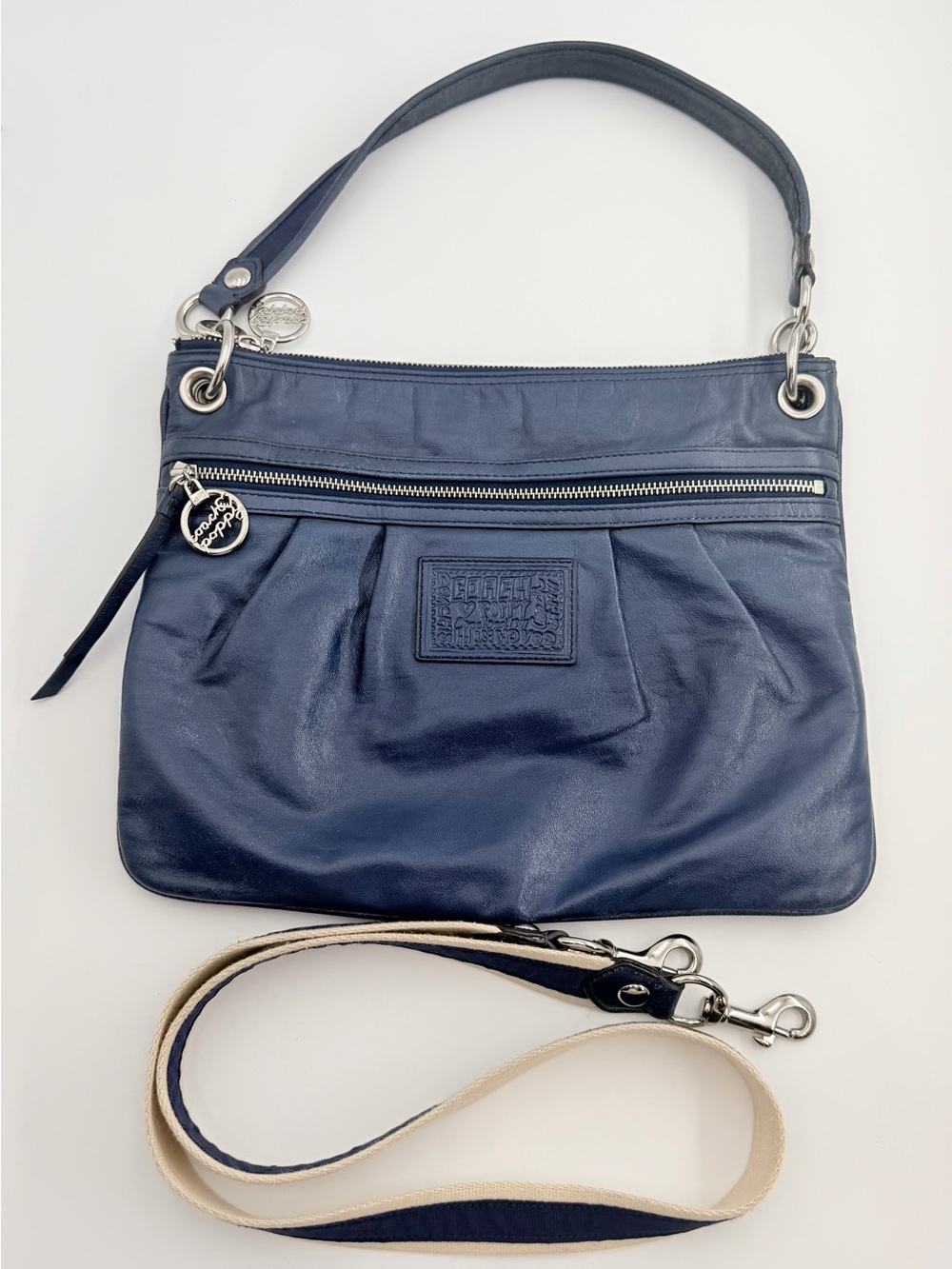 VINTAGE Y2K COACH POPPY GLAZED LEATHER HIPSTER BAG Style No. 17048